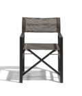 Chaise de jardin "metteur en scène" pliable Alexa anthracite