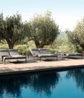 Chaise longue de jardin empilable double Switch Rope