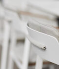Fauteuil de repas extérieur Icon aluminium blanc et teck – Image 9