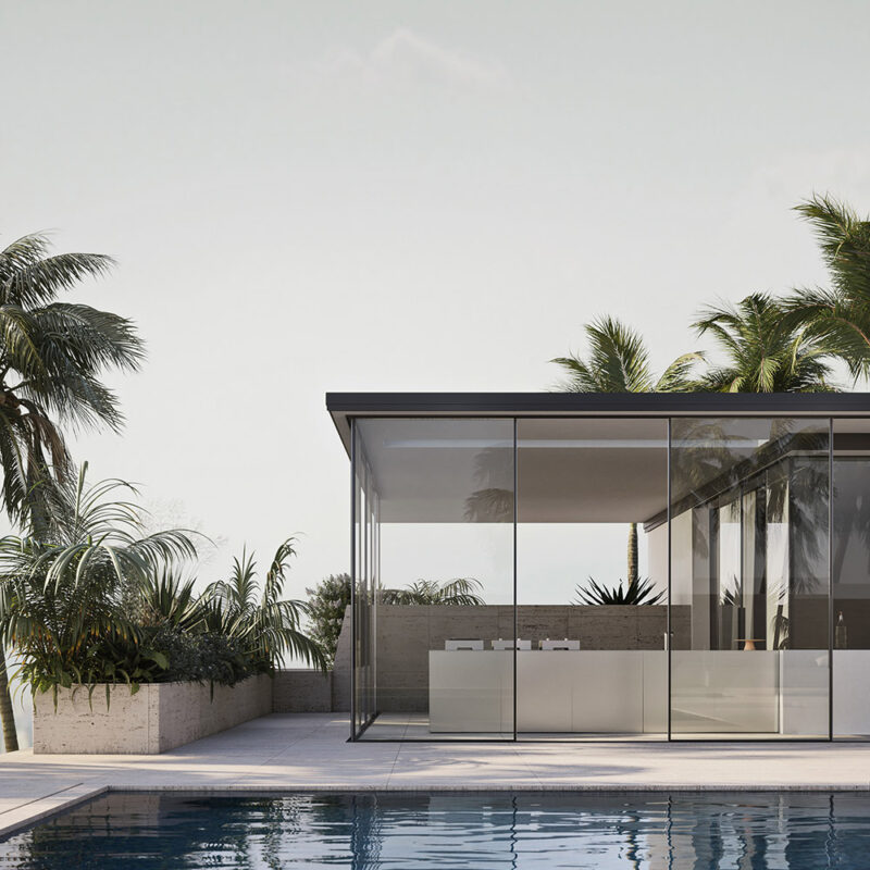 Cuisine extérieure Modulnova Project N°3 en acier inoxydable