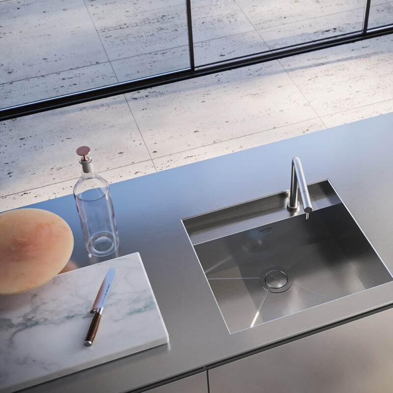 Cuisine extérieure Modulnova Project N°3 en acier inoxydable