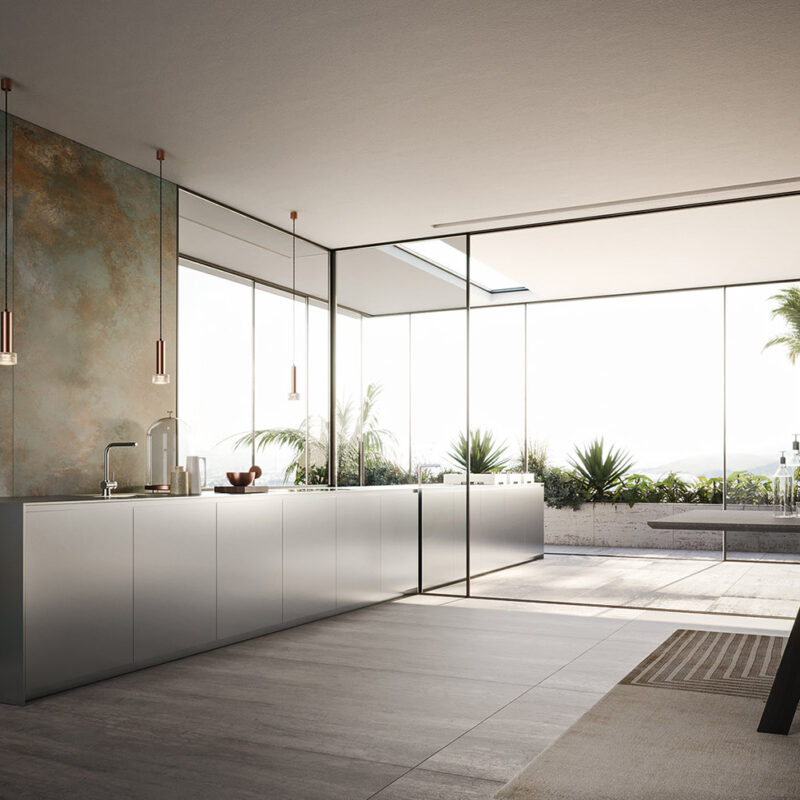 Cuisine extérieure Modulnova Project N°3 en acier inoxydable