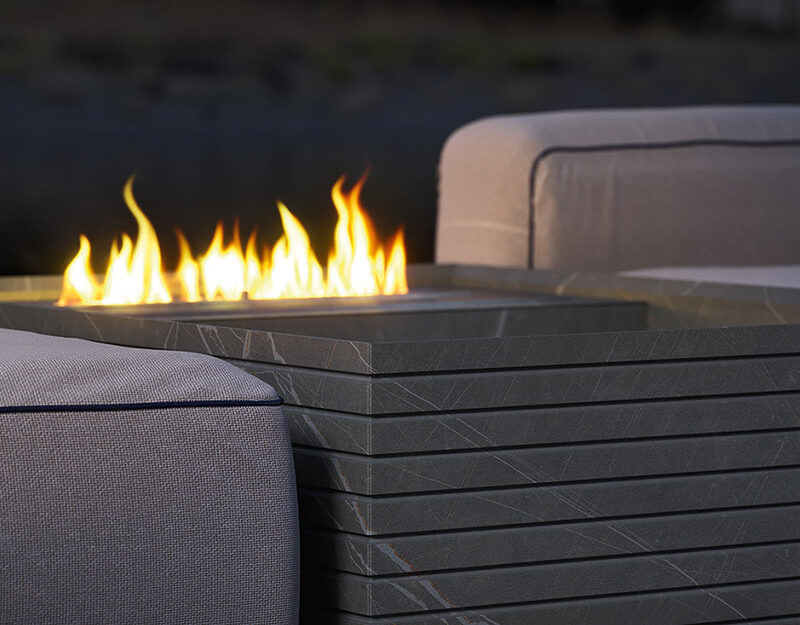 Cuisine extérieure Modulnova Project N°4 en céramique Sahara Noir