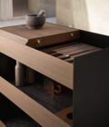 Cuisine extérieure Modulnova Project N°7 en bois et céramique noire – Image 6