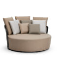 Lit extérieur Daybed Cielo en aluminium anthracite, Batyline et tissu Linen – Image 4
