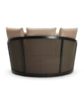 Lit extérieur Daybed Cielo en aluminium anthracite, Batyline et tissu Linen – Image 3