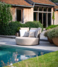 Lit extérieur Daybed Cielo en aluminium anthracite, Batyline et tissu Linen – Image 2