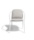 Fauteuil de repas extérieur DIAMOND aluminium blanc et corde – Image 10