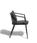 Fauteuil de repas extérieur DIAMOND aluminium anthracite et corde – Image 15