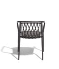 Fauteuil de repas extérieur DIAMOND aluminium anthracite et corde – Image 11