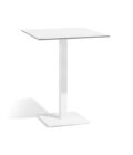 Table haute bistro extérieure en aluminium blanche et plateau Trespa L.75 x 70 x 108 cm Alexa H