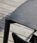 Table de repas extérieure aluminium et plateau céramique anthracite Icon L.164 cm