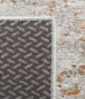 Tapis extérieur à motif abstrait gris et cuivre Nuvoloso Copper – Image 5