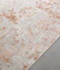 Tapis extérieur à motif abstrait gris et cuivre Nuvoloso Copper – Image 2