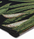 Tapis extérieur à motif végétal vert, doré et noir Luxury Jungle – Image 2
