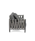 Canapé de jardin 2,5 places en aluminium anthracite et corde SWITCH ROPE – Image 2