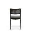 Chaise de repas extérieur RAY en aluminium anthracite et corde tressée – Image 7