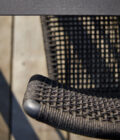 Chaise de repas extérieur RAY en aluminium anthracite et corde tressée – Image 10