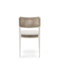 Chaise de repas extérieur RAY en aluminium blanc et corde tressée – Image 10