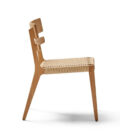Chaise Extérieure Paralel en Teck Naturel et Rotin Synthétique – Image 3