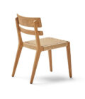 Chaise Extérieure Paralel en Teck Naturel et Rotin Synthétique – Image 4