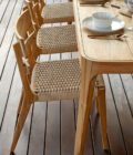 Chaise Extérieure Paralel en Teck Naturel et Rotin Synthétique – Image 10