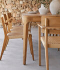 Chaise Extérieure Paralel en Teck Naturel et Rotin Synthétique – Image 8