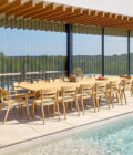 Chaise Extérieure Paralel en Teck Naturel et Rotin Synthétique – Image 9