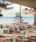 Chaise de repas extérieur RAY en aluminium blanc et corde tressée – Image 3