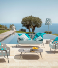 Canapé de jardin deux places en métal laqué personnalisable BOLLE DV M TS OUT – Image 7