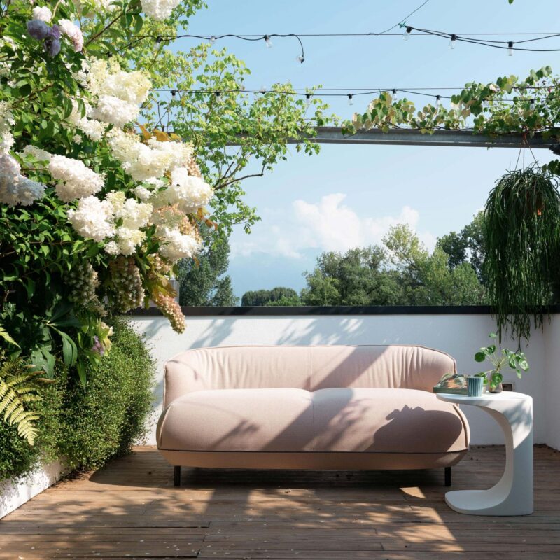 Canapé extérieur en tissu rembourré BRIONI