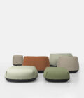 Fauteuil extérieur en tissu rembourré BRIONI – Image 2