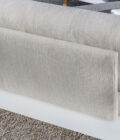 Compositions canapé extérieur en aluminium blanc, pieds en teck et tissu Twisted Linen CONCEPT LINK – Image 4