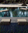 Matelas flottant de détente pour terrasse extérieure et piscine LOUIS – Image 3