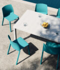 Table de repas extérieure à rallonges en aluminium et plateau aluminium ou céramique MAJA – Image 2