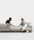 Canapé de jardin modulable sur base en aluminium ou teck PALCO – Image 35