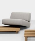 Canapé de jardin modulable sur base en aluminium ou teck PALCO – Image 12