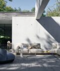 Canapé de jardin modulable sur base en aluminium ou teck PALCO