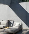 Canapé de jardin modulable sur base en aluminium ou teck PALCO – Image 9