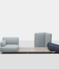 Canapé de jardin modulable sur base en aluminium ou teck PALCO – Image 23