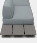 Canapé de jardin modulable sur base en aluminium ou teck PALCO – Image 18