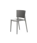 Chaise de repas extérieure en polypropylène coloré Vondom AFRICA par Eugeni Quitllet