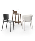 Chaise de repas extérieure en polypropylène coloré Vondom AFRICA par Eugeni Quitllet – Image 4